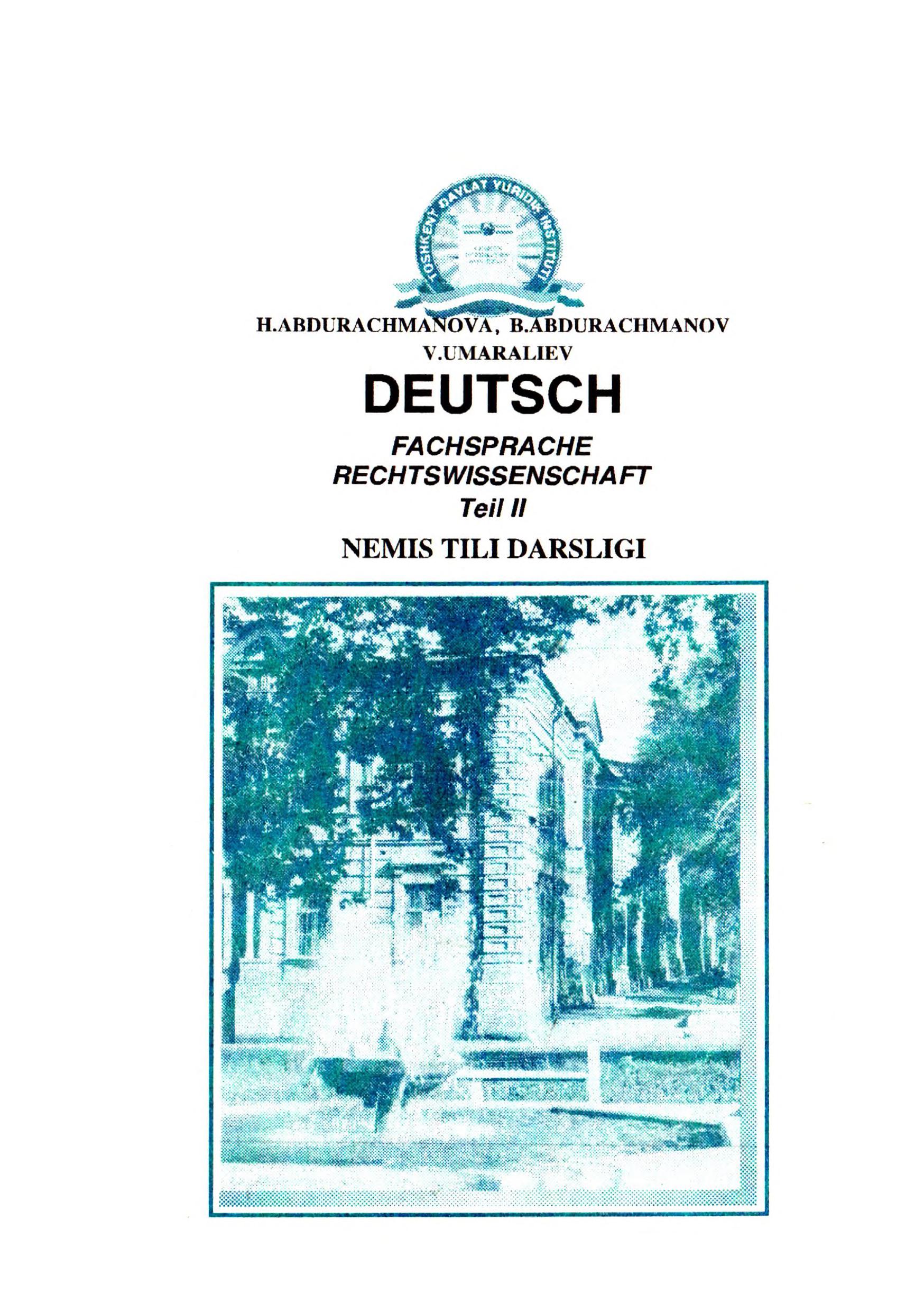 Deutsch fachsprache rechtswissenschaft teil 2.2006
