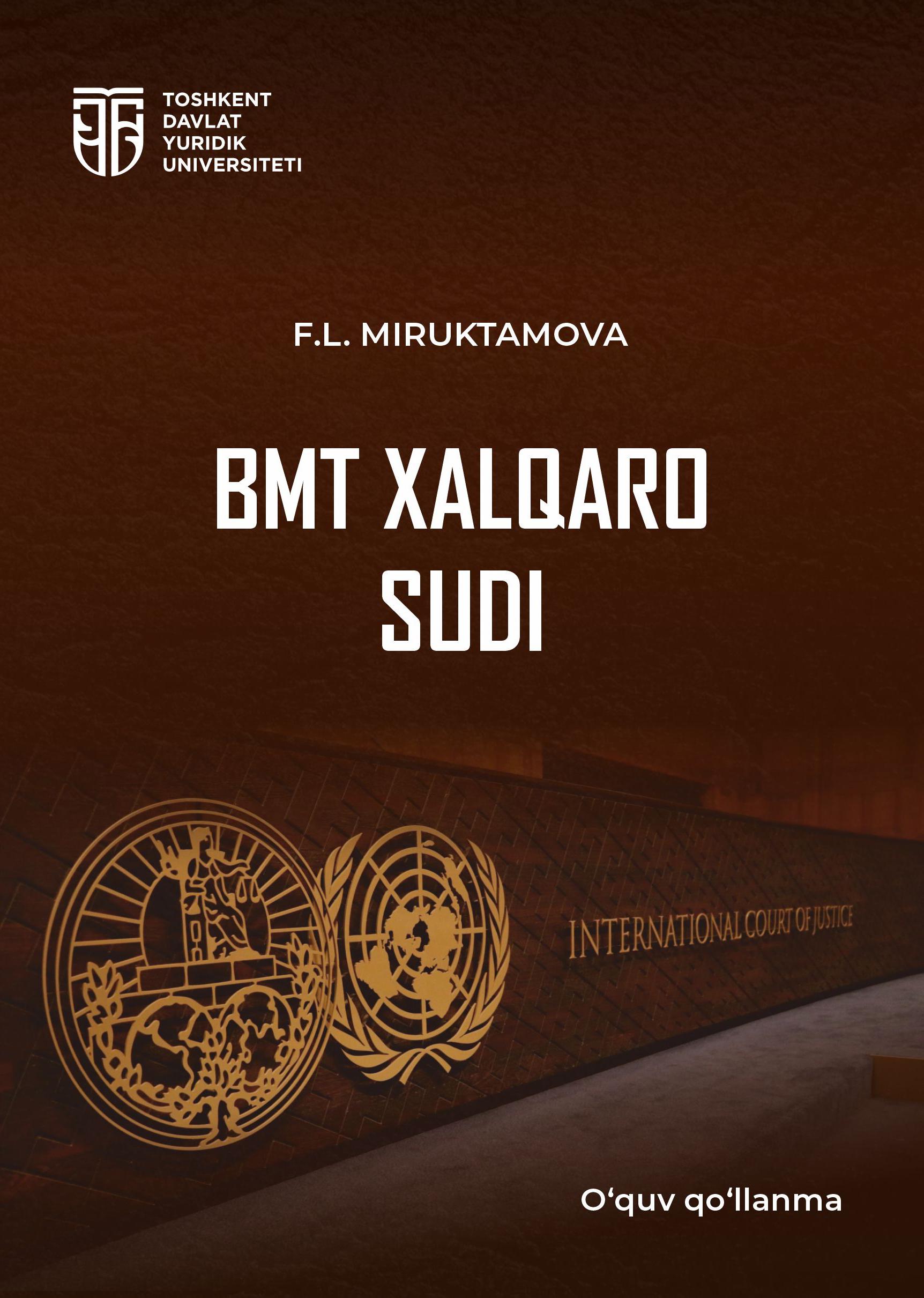 BMT xalqaro sudi. Miruktamova F. 2024