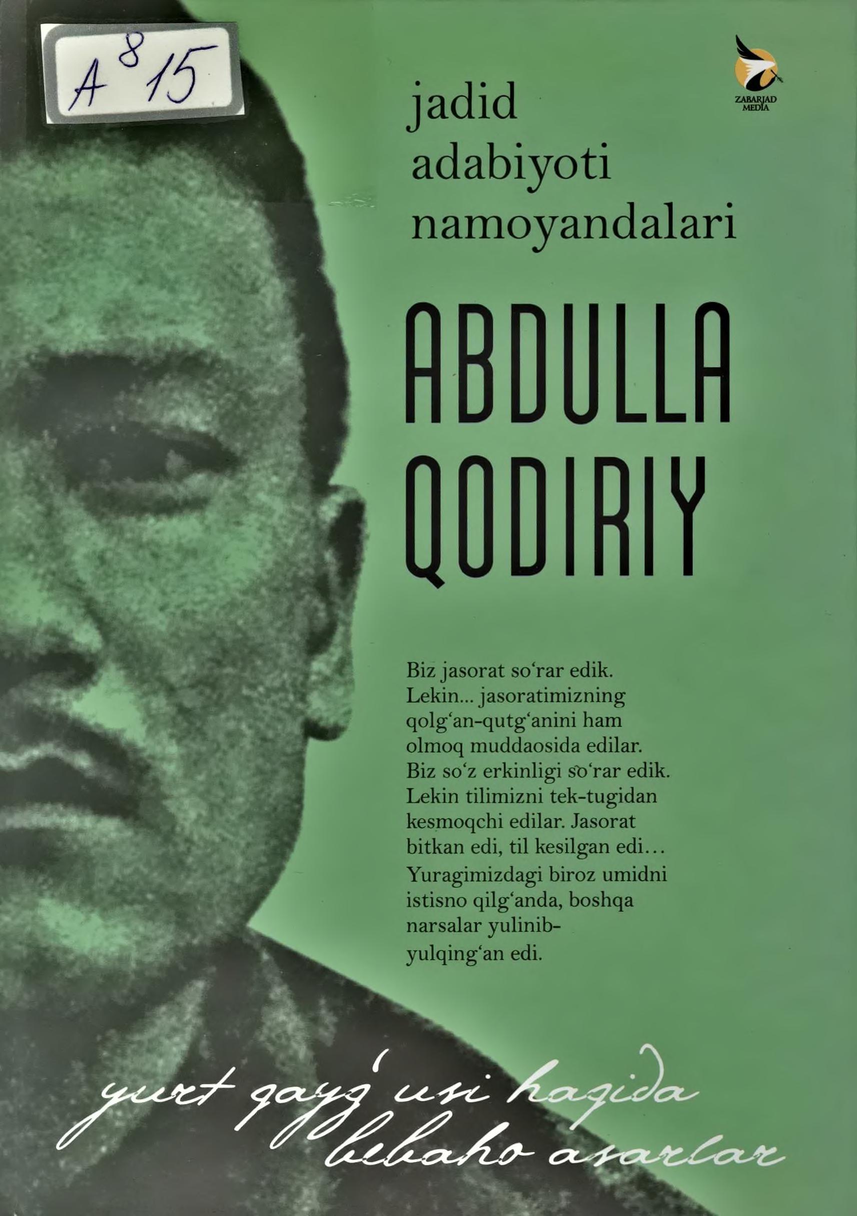 Abdulla Qodiriy 2024.