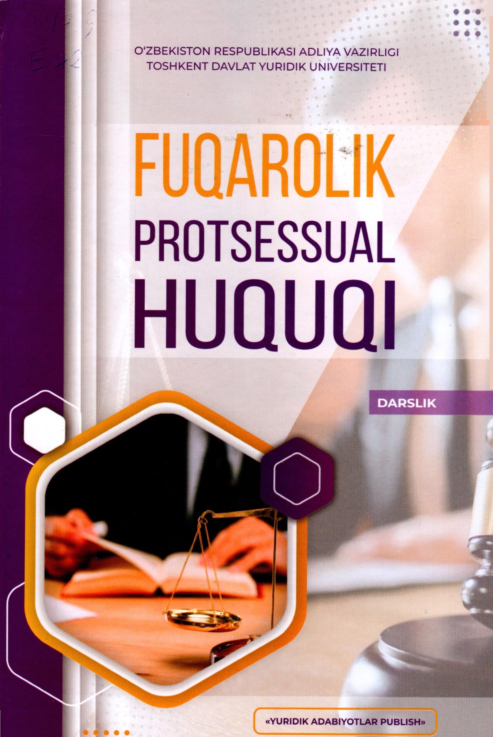 Fuqarolik protsessual huquqi. Esanova Z. 2022