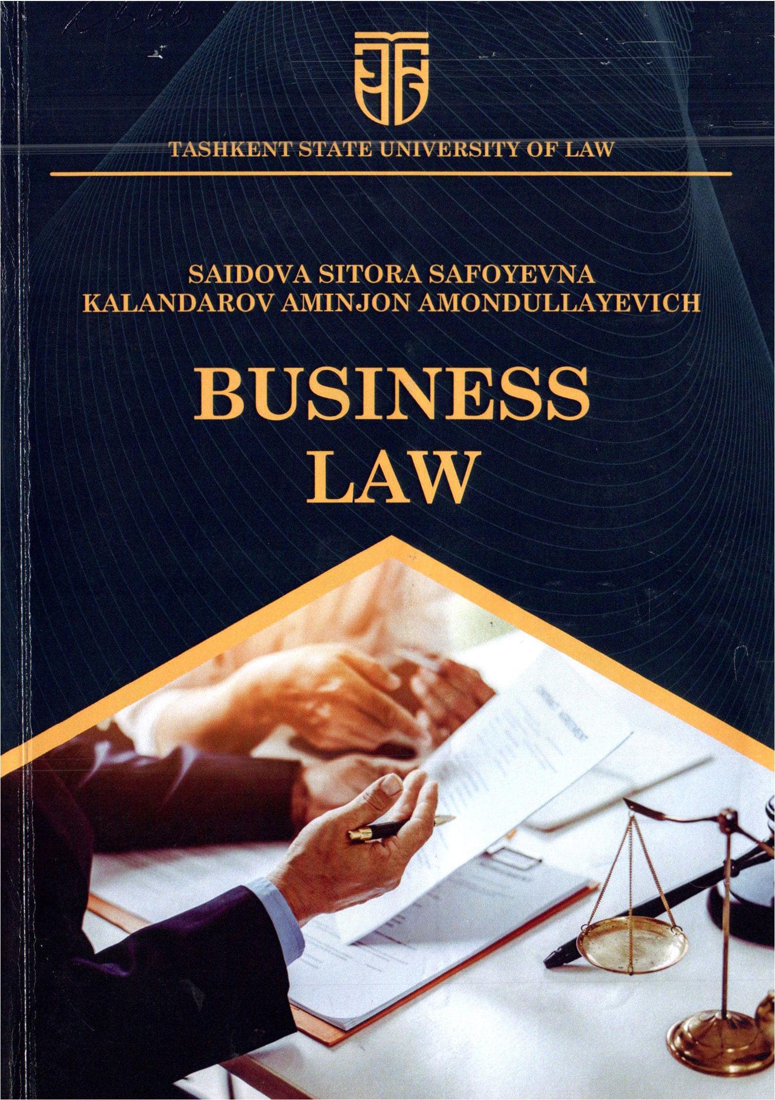 Business law. Saidova S., Kalandarov A. 2022