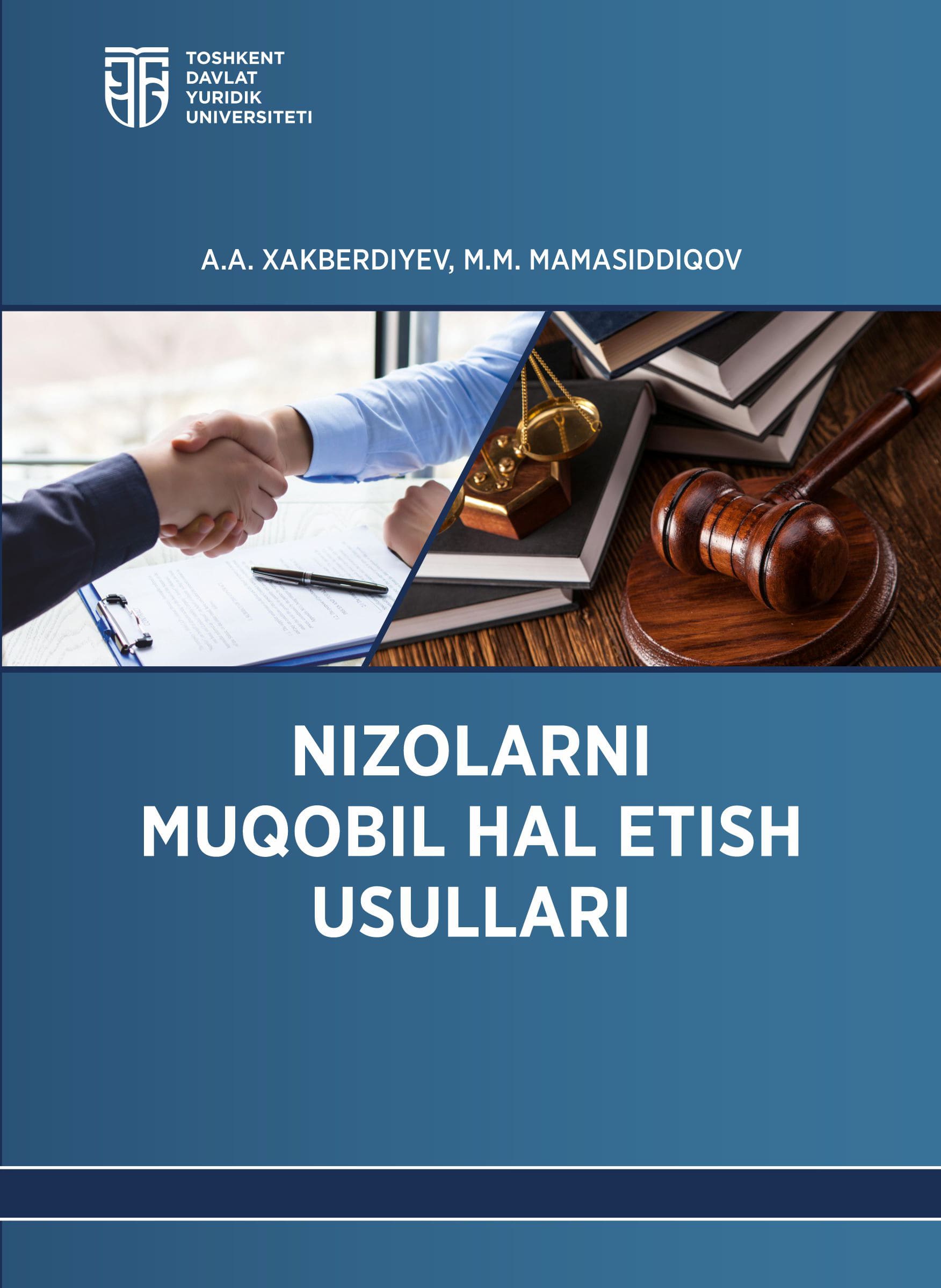 Nizolarni muqobil hal etish usullari