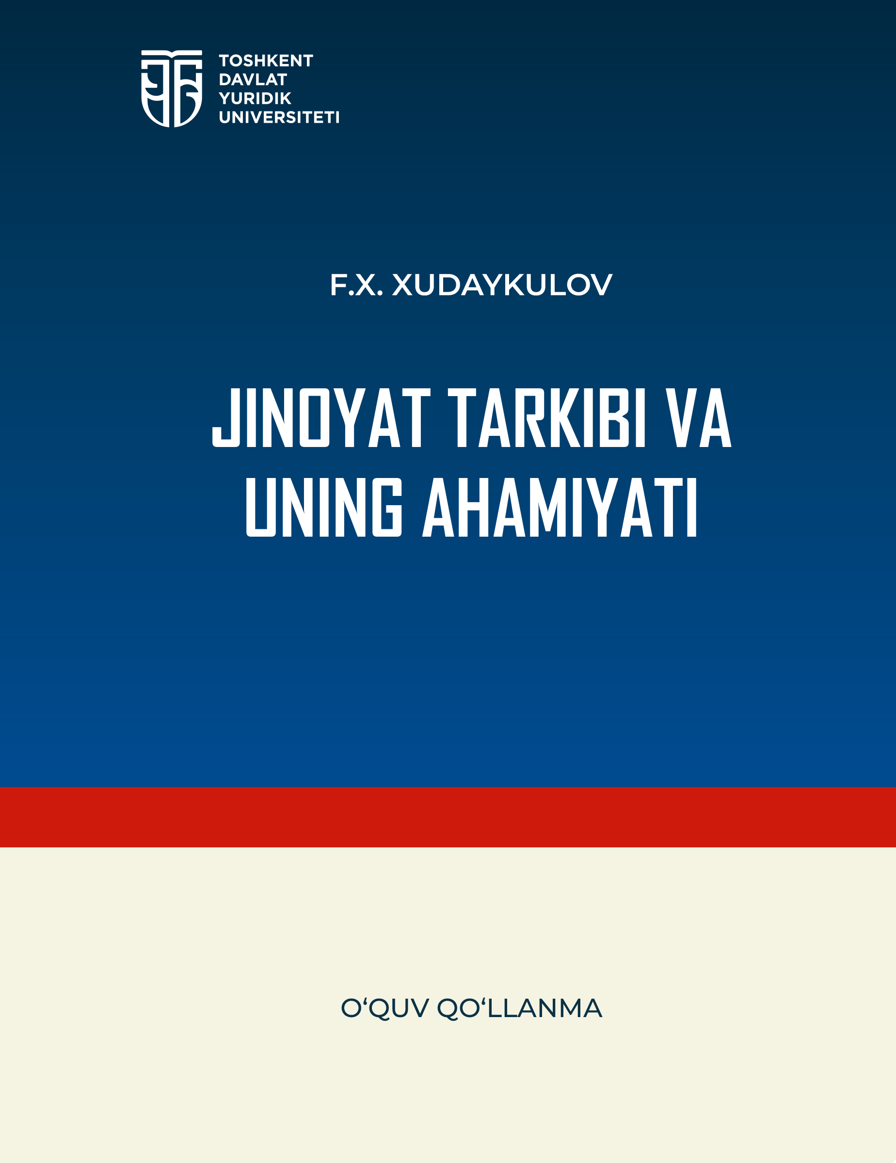 Jinoyat tarkibi va uning ahamiyati