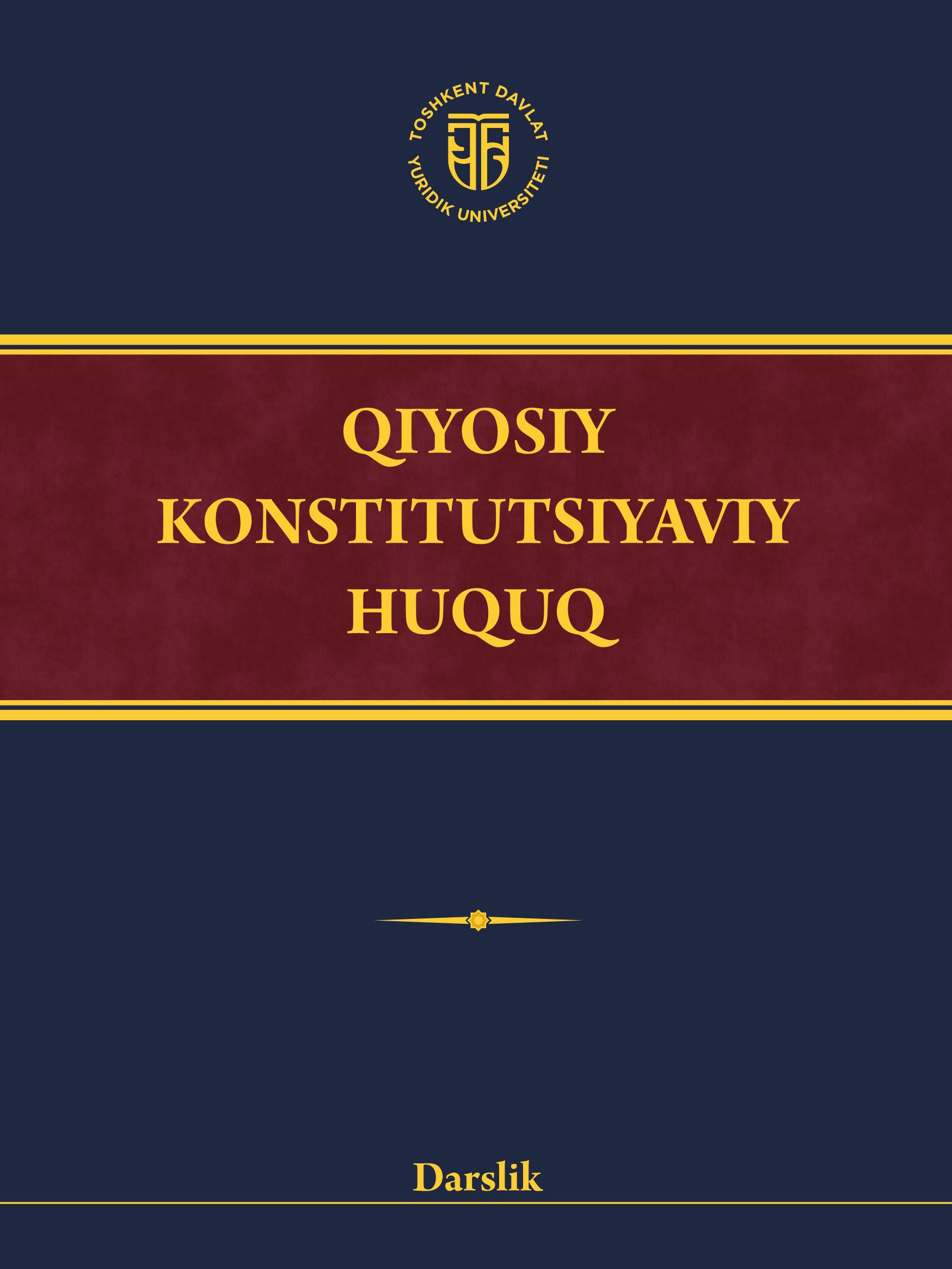 Qiyosiy konstitusiyaviy huquq. 