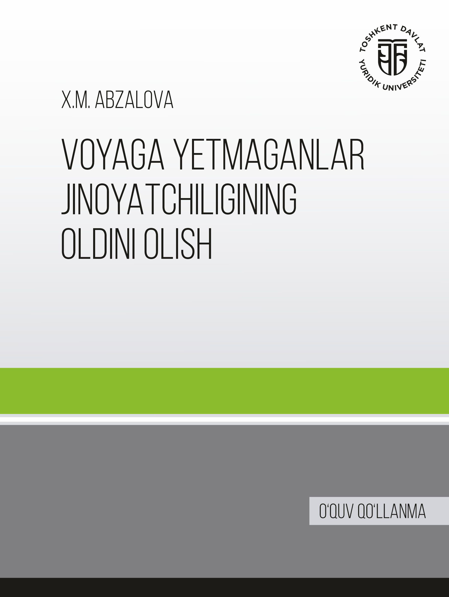 Voyaga yetmaganlar jinoyatchiligining oldini olish