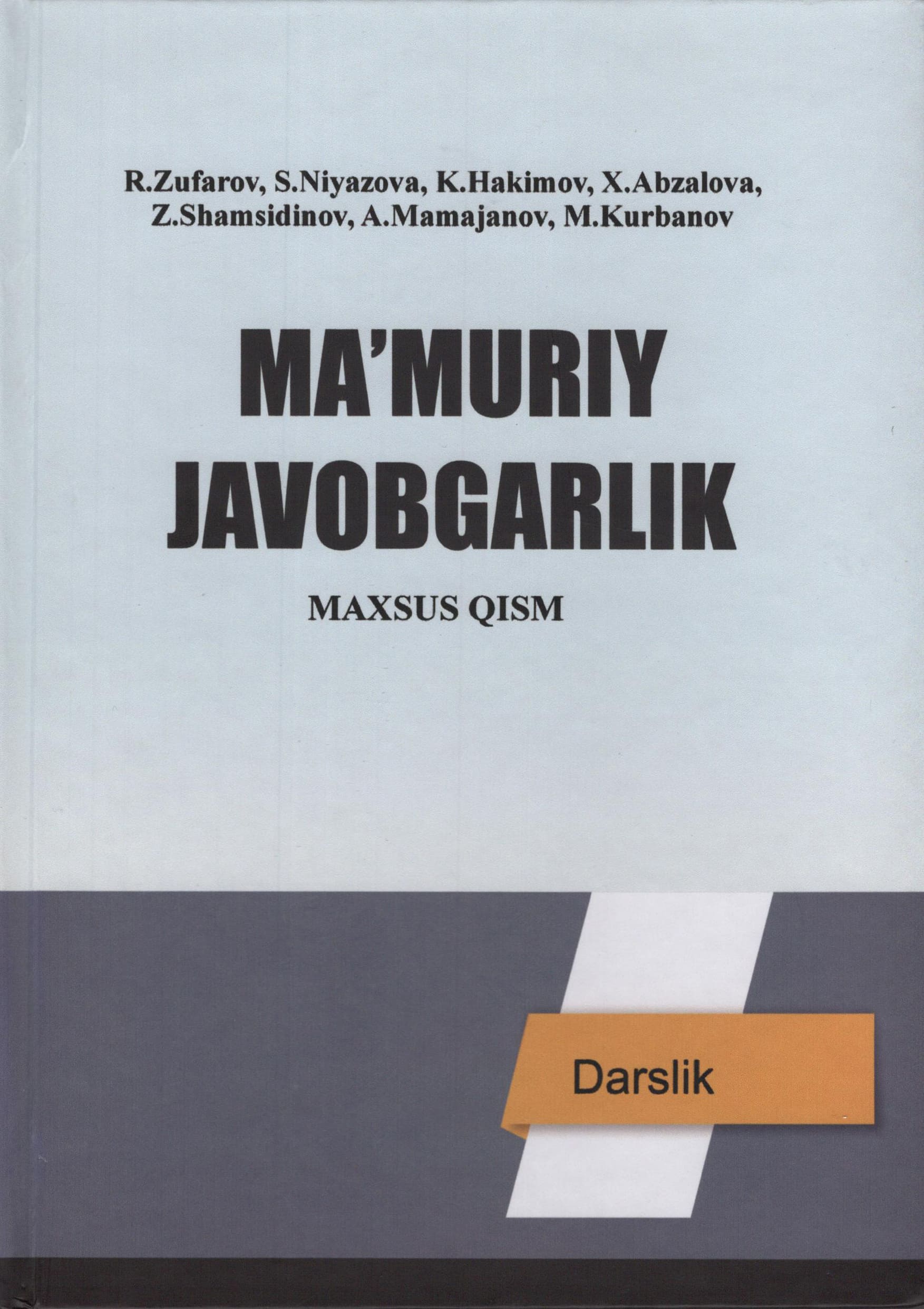 Ma’muriy javobgarlik (maxsus qism)