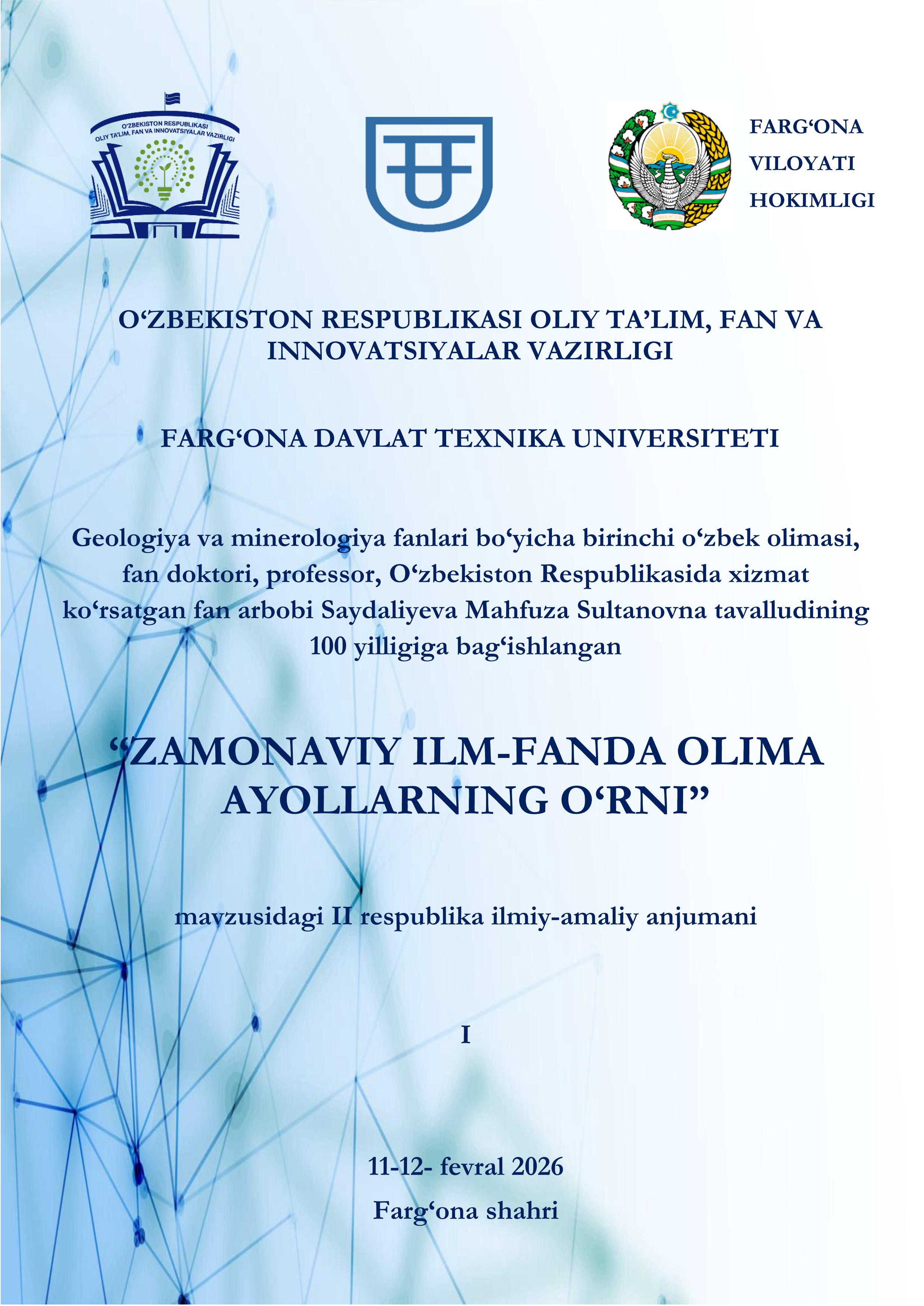 Davlat xizmatida kadrlarni tanlash jarayonida xalqaro mezonlarni joriy etish masalalari Obidova N. 2026